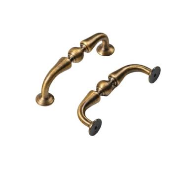 Imagem de Puxadores de armário de latão maciço retrô antigo, barra em T, puxador longo, 115-147 mm, alça de guarda-roupa, envio direto disponível, C, 6151,96 mm