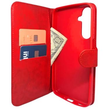 Imagem de Capa Carteira para Samsung M35 5G Vermelho