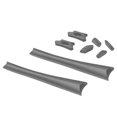 Imagem de MYCOURAG Kits de borracha de substituição para óculos de sol Oakley Flak Jacket OO9008/Flak Jacket XLJ OO9009 - Cinza
