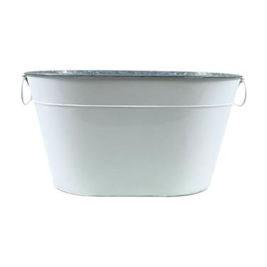 Imagem de Ioensy Recipiente de armazenamento de cerveja de balde de armazenamento de gelo Recipiente duplo rústico Drink Bin Bin Champagne Tuba de gelo para vinho de