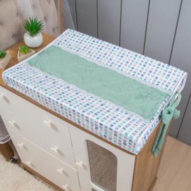 Imagem de Trocador Americano Anatômico Plastificado De Comoda Luxo - Miguel Baby