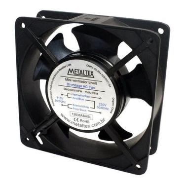 Imagem de Ventilador De Painel Bivolt Metaltex, Preto