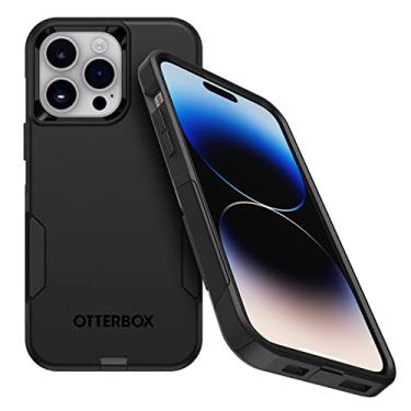 Imagem de OtterBox Capa para iPhone 14 Pro Max (APENAS) Série Commuter - preta, fina e resistente, sem bolso, com proteção de porta