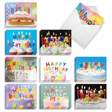 Imagem de MP-TBCC-Birthday - Cartões de felicitações de aniversário, Mini Birthday Blowouts M4193BDG-B1x10, 10 Assorted Birthday Cards (M4193BDG-B1x10)