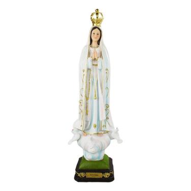 Imagem de Imagem Estátua Resina Nossa Senhora De Fátima Grande - 67cm