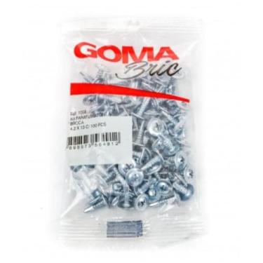 Imagem de Kit Parafuso Ponta Broca Goma 4,2 x 13 100 Peças