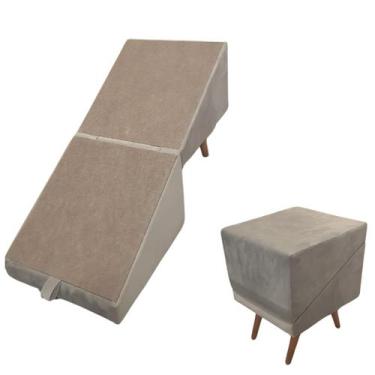 Imagem de Rampa Escada Pet, Movel Puff Cachorro Gato Antiderrapante - IMGROPPO