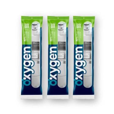 Imagem de Kit com 3 Refil Filtro Oxygen para Purificador de Água Consul  Compatí