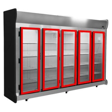 Imagem de Kit 5 Gaxeta Geladeira Expositora Acfm 2375 Para Fricon 47x145 - ILPEA