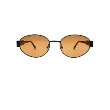 Imagem de Óculos de Sol Redondo Armação em Metal Premium Clássico Retrô Vintage Oldstyle Blogueira UV400 Unissex Feminino Masculino - Modelo Dubai - Cacife Brand (Marrom)
