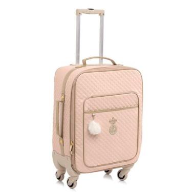 Imagem de Mala Maternidade com Rodinhas Lequiqui Viena - Rosa