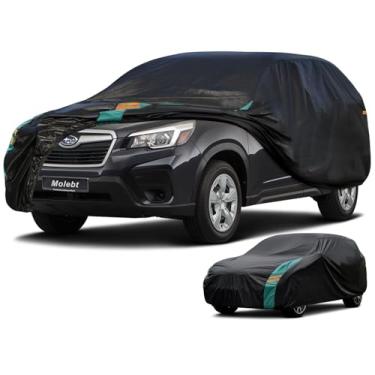 Imagem de Molebt Capa de carro SUV personalizada para Forester (2009-2025), impermeável para todos os climas para automóveis, cobertura completa ao ar livre com tiras de clipe à prova de vento.
