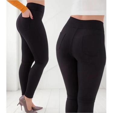 Imagem de Calça Legging Com Bolso traseiro Cintura Alta - k2B Jeans, Preto, M - 