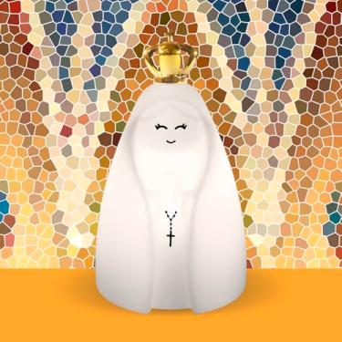 Imagem de Luminária Nossa Senhora Decorativa, Luz Indireta, Bivolt