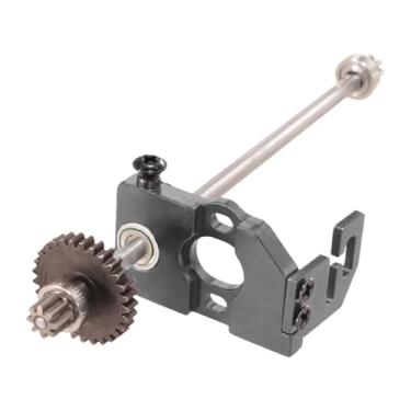 Imagem de simhoa Suporte de motor para carro RC, eixo de transmissão central, conjunto de engrenagens do motor 1/28, base de montagem, peças de rastreador RC, Cinza