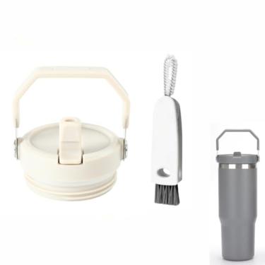 Imagem de 1 pacote com tampa adequada para Stanley IceFlow 567 g/850 g copo de canudo flip, à prova de vazamento, substituição de tampa de copo à prova de vazamento para Stanley Iceflow Series (não serve para