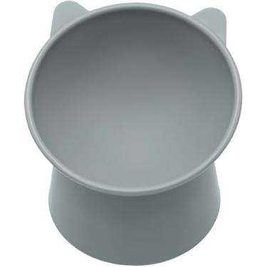 Imagem de Comedouros para gatos Comedouros e bebedouros Gatinhos mantidos no lugar certo (Azul)