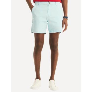 Imagem de Bermuda Nautica Masculina Sarja Azul Claro, 44