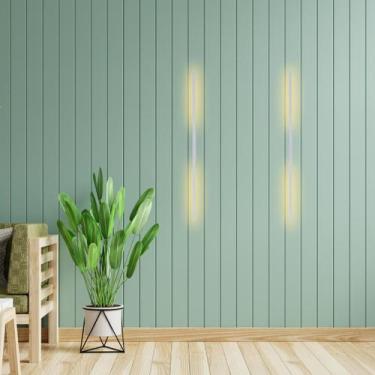 Imagem de Arandela Parede Linear Moderna Branca 1m 10W 3.000K BIV - Ilunato 