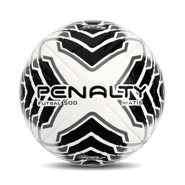 Imagem de Bola Penalty Matis XXIV Futsal Branca e Preta 4