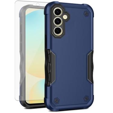 Imagem de Asuwish Capa de celular para Samsung Galaxy S24 FE 5G com protetor de tela de vidro temperado, híbrida, fina, resistente, à prova de choque, rígida, acessórios para celular S 24 EF AI S24FE 24S