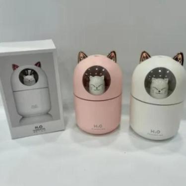 Imagem de Umidificador Aromatizador Ecooda Gatinho Com Led Colorido, VERDE