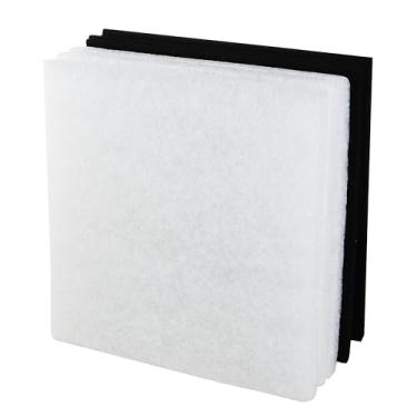 Imagem de LTWHOME Pacote econômico de almofadas de filtro de poliéster e carbono adequado para Danner 12202 Pondmaster PM 1000 e PM 2000 (pacote com 6)