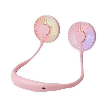 Imagem de 360 graus Ventilador De Pescoço Portátil De Rotação, Mudança De Cor, L