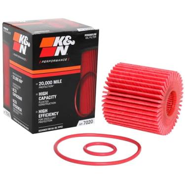 Imagem de K&N Filtro de óleo premium: projetado para proteger o seu motor: cabe em modelos selecionados TOYOTA e LEXUS (veja a descrição do produto para informações completas de montagem) HP-7020