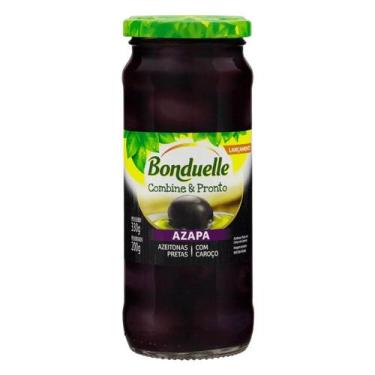 Imagem de Azeitona Peruana Bonduelle Preta Azapa c/Caroço 330g