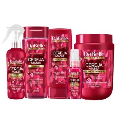 Imagem de Kit Dabelle Cereja Mania Shampoo 250ml Condicionador 175ml Máscara 800