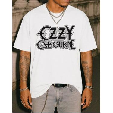 Imagem de Camiseta Oversized Vintage Y2k Ozzy Musica Cantor Academia - Crushed, 