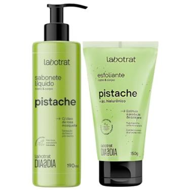 Imagem de Kit Sabonete Liquido + Esfoliante Corpo E Rosto Labotrat Dia A Dia Cheiro De Fruta Pistache 150g