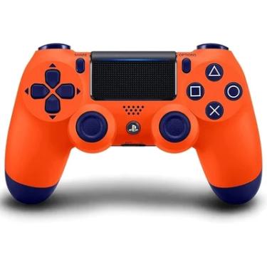 Imagem de Controle Para Ps4 Dualshock 4 Joystick Sem Fio Bluetooth - Laranja