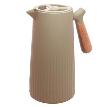 Imagem de Garrafa Térmica Wolff New Nórdica 1L Cabo de Madeira Isolamento Térmico Menta