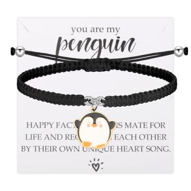 Imagem de ENSIANTH You're My Penguin Jewelry Boyfriend Girlfriend Couple-Valentine's Day Gift Mate for Life Adorável Presente para Amantes de Pinguim, Small, Aço inoxidável, Sem Pedra Preciosa