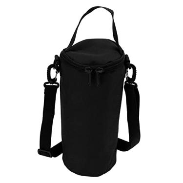 Imagem de Grcfumo Bolsa de armazenamento de acampamento, bolsa de armazenamento portátil com alça de ombro, tampa multifuncional do cilindro a gás para tanques de gasolina com luzes de acamp (Black)