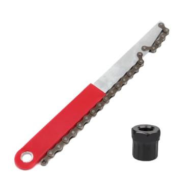 Imagem de RLECS Chave de corrente de ferramentas de aço carbono para remoção de cassete de bicicleta com conjunto de soquete, utensílio de reparo de hardware, acessórios de equipamento de ciclismo, compatível