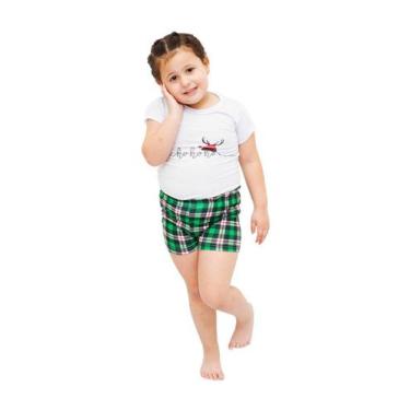 Imagem de Pijama Body Baby Curto Natal Chess - Alegria de Montar, 1 ano