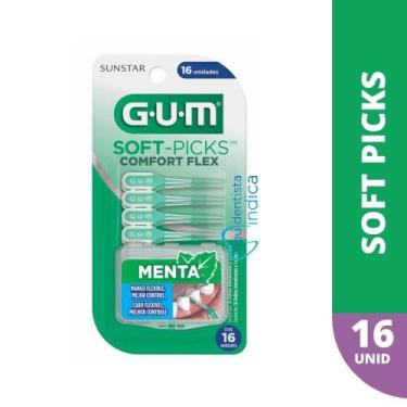 Imagem de Soft-Picks Comfort Flex Mint  GUM  Palito Interdental  16 unidades