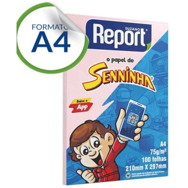 Imagem de Papel sulfite A4 Report rosa 75g 100 folhas