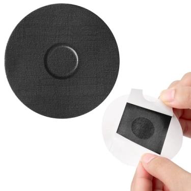 Imagem de Pacote com 20 capas Freestyle Libre 3, capa de sensor de glicose estilo livre Libre 3, adesivos de papel pré-cortado de longa duração de 10 a 14 dias, sem cola no centro da SUNMON (preto)