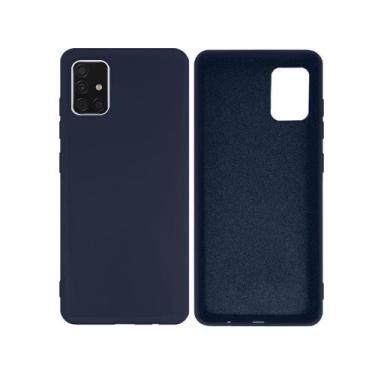 Imagem de Capinha para Galaxy A51 Silicone Aveludado Premium - GCM, Azul Cobalto