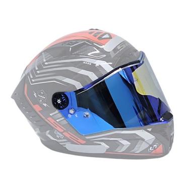 Imagem de Viseira Capacete Ls2 Thunder Ff805 Revo Azul Light Dia Noite - Visor 1