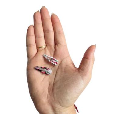 Imagem de 70 Presilhas De Cabelo Tic Tac pequeno 3cm Sortido Infantil - Genérica