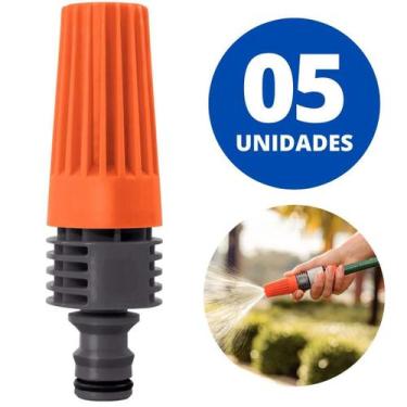 Imagem de Esguicho Engate Rápido Jato Regulável Tramontina Kit 05 Un