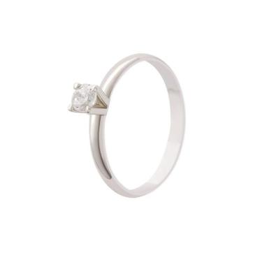 Imagem de Solitario Star em Ouro 18k com 2.1g e 1 Pedra Zirconia - JoiaUnica
