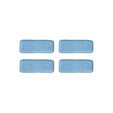 Imagem de Conjunto de Travessas Retangular Média Porto Brasil Orgânico Breeze 33x13cm - 4 Peças