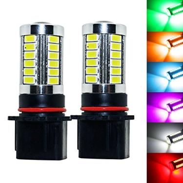 Imagem de YaaGoo Luzes de neblina brilhantes lâmpadas LED DRL, azul gelo, P13W