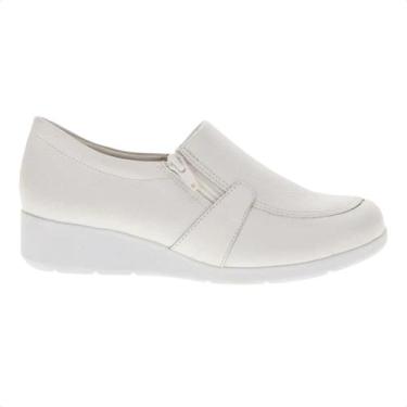 Imagem de Sapato Feminino Anabela Comfortflex Branco, Branco, 37
